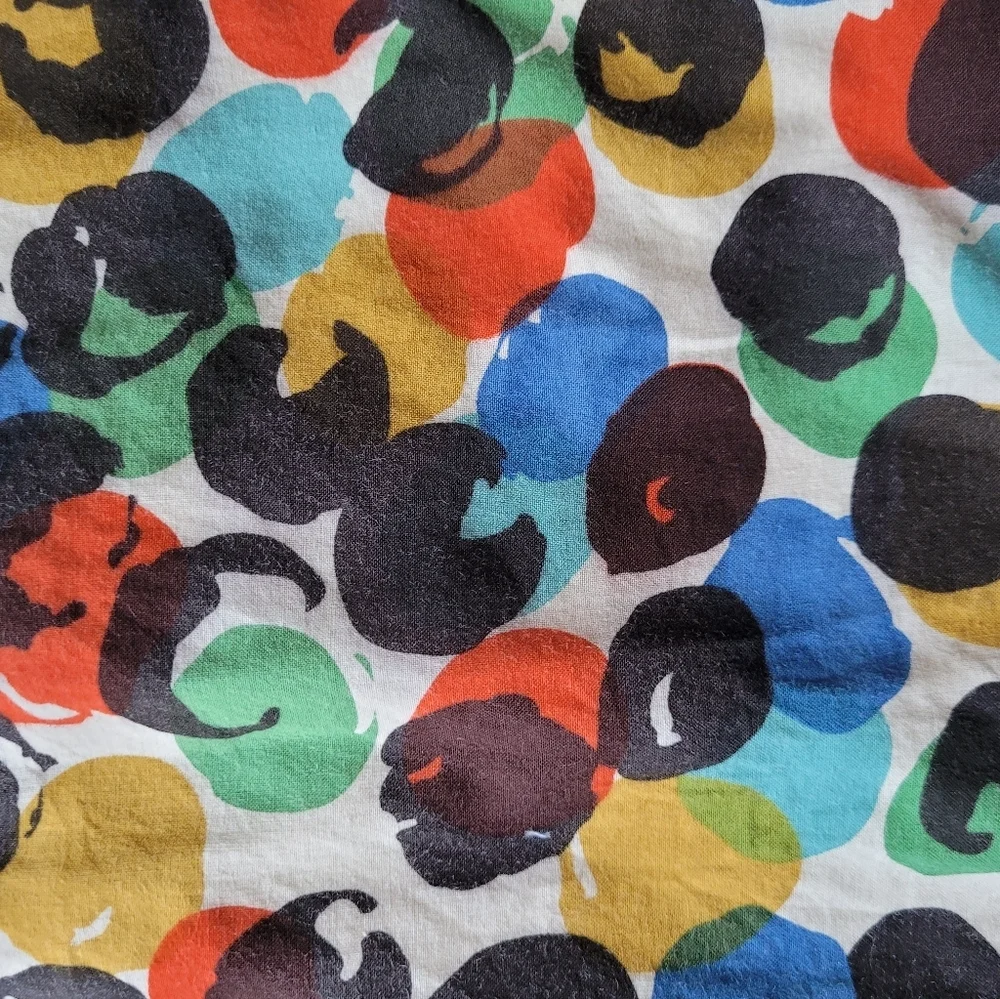 Anthropologie Edme & Esyllte Watercolor Polka Dot Skirt, VGUC, Size 10 - Picture 11 of 11